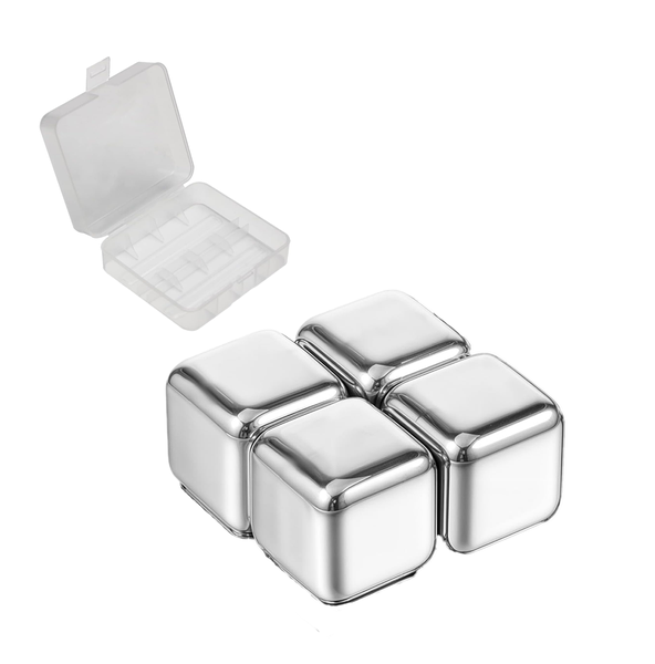 Reusable Stainless Steel Ice Cubes for Drinks Chilling Rocks for Whiskey
