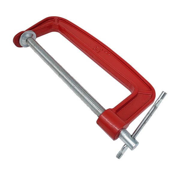 G Clamp Heavy Duty 150mm - 6 Inch - Red