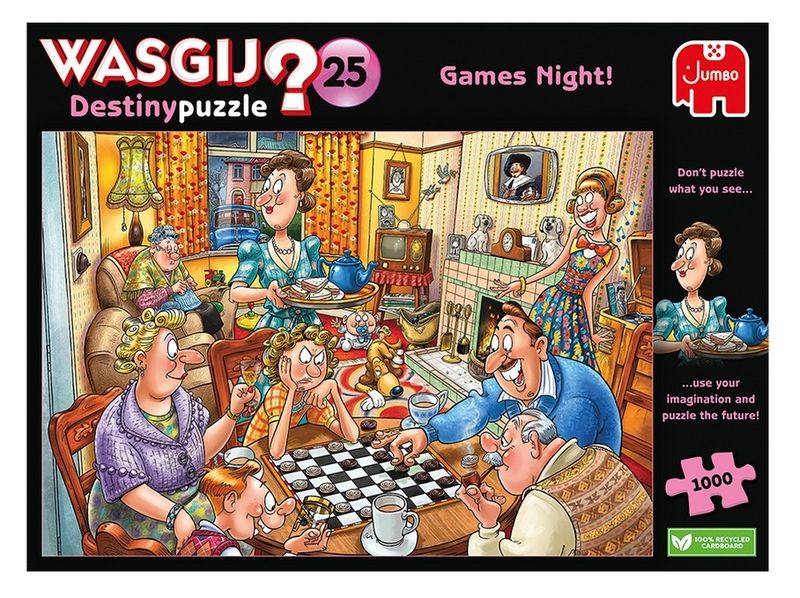 Jumbo 1000Piece Puzzle Wasgij Destiny 25 Games Night!