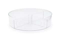 Round Turntable Storage Organiser - Clear