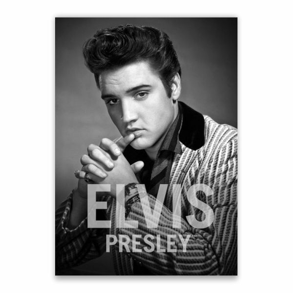 Elvis Presley Grey Poster - A1