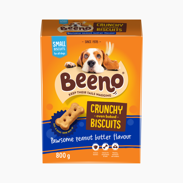 Beeno Small Peanut Butter Biscuits 800g - Dog Biscuit Treats