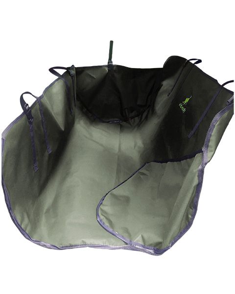 Wild Woofy Car Dog Hammock with Side Panels - Olive