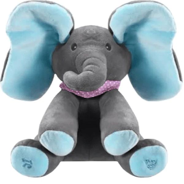 Hip Seat Mom Peek-A-Boo Flopsy the Elephant Plush Toy - Pink