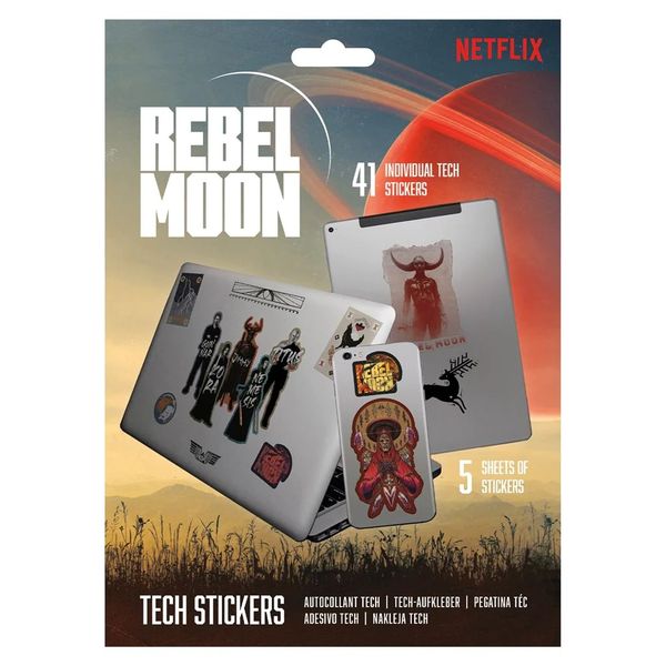 Rebel Moon Tech Stickers/Gadget Decals (41 Stickers)