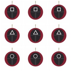 Sticker Sign Christmas Pendant Decoration