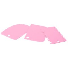 Regent Bakeware Cake Icing Decorating Scrapers 3 Piece Set, - 120x88mm