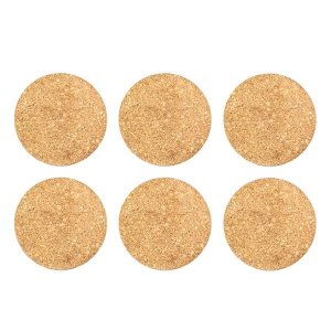 Eco Coaster Cork Round 6 Piece