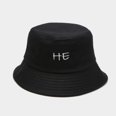Men's Women's Sun Protection Hat He &amp; She letter embroidery Casual Sun Hat