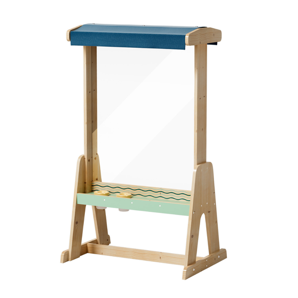 TopBright - Outdoor Painting Art Easel with Double-Sided Clear Board - 5 Pieces