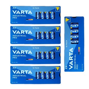 Varta Industrial Pro AA Batteries - 1.5V Alkaline - Pack of 50