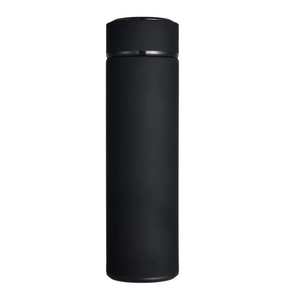 500ML Vacuum Flask With Temperature Display - Black