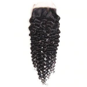 Joedir Kinky Curl 18Inch FreePart 4x4 Closure Brazilian Human Hair Closure