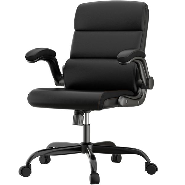 Leather Office Chair Three Section Spine Protection Computer Chair