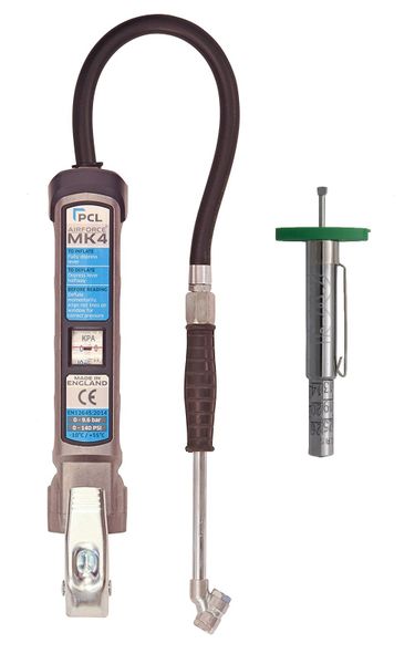 PCL MK4 Tyre Inflator incl Tyre Tread Depth Gauge