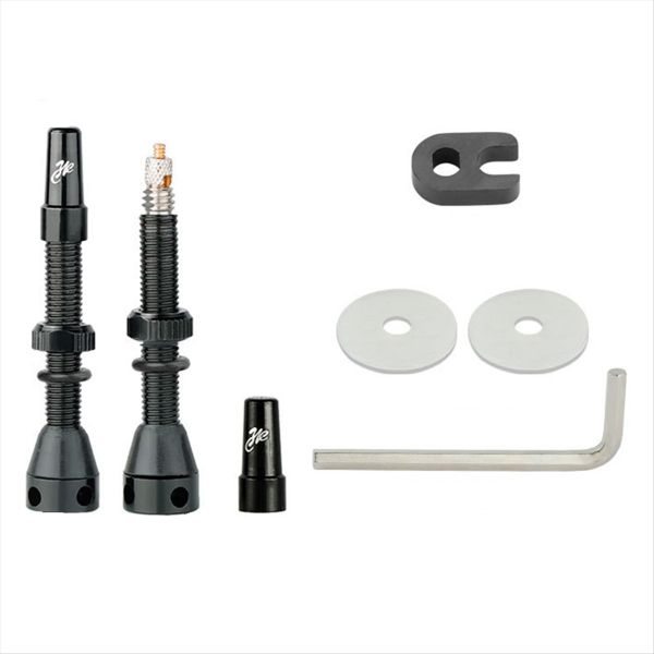 Deemount Black 44Mm Bicycle Presta Valve - Aluminum Alloy Valve