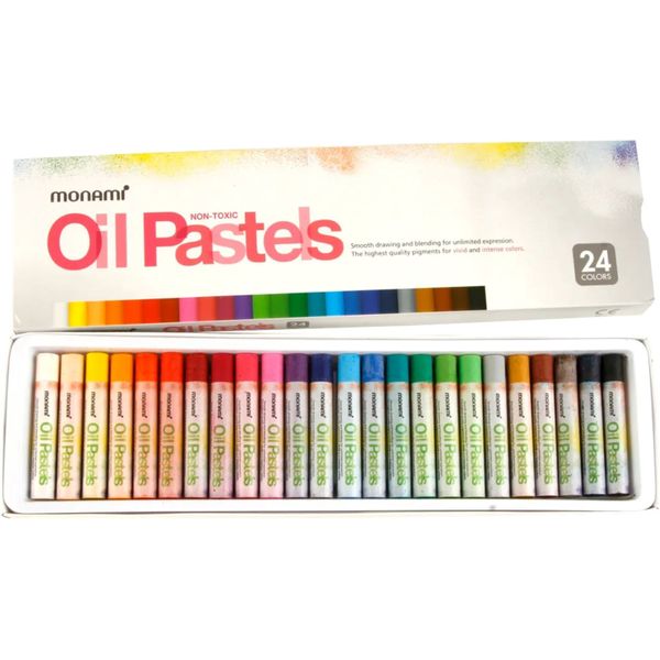 Monami Oil Pastels Jumbo Size (Set of 24)