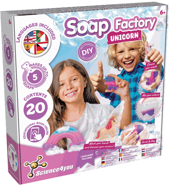 Science4you - Unicorn Soap Kit for Kids, Make Soap &amp; Glow-In-The-Dark Toy