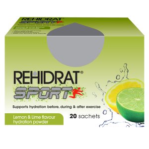 Rehidrat Sport, Oral Electrolyte Mixture, Lemon &amp; Lime, 14g x 20 sachets