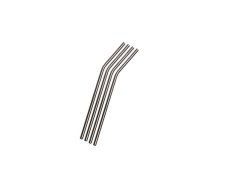 Nicolson Russell Stainless Steel Straws Black 4pc