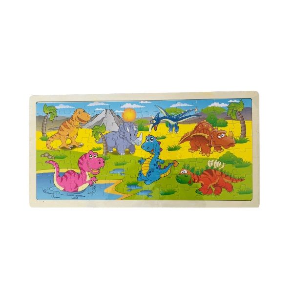 Wooden Jigsaw Puzzle (96 Piece) Dinosaurs