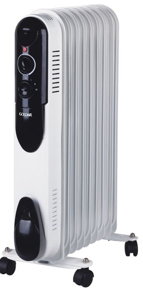 Goldair - 9 Fin Heater - White -GSOR-900