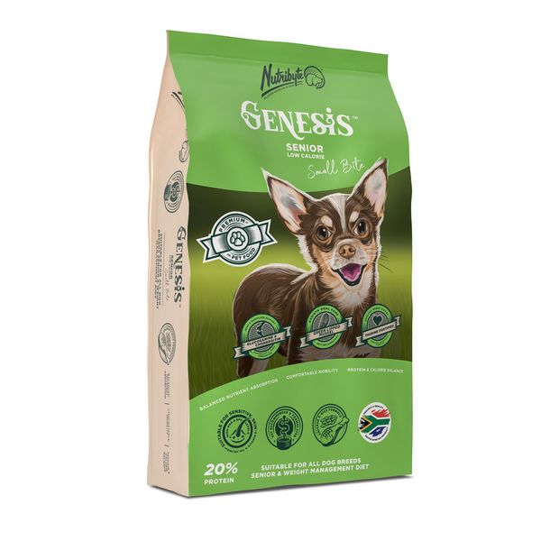 Nutribyte - Genesis - Low Calorie Small Bite Senior - Dog Food - 8kg
