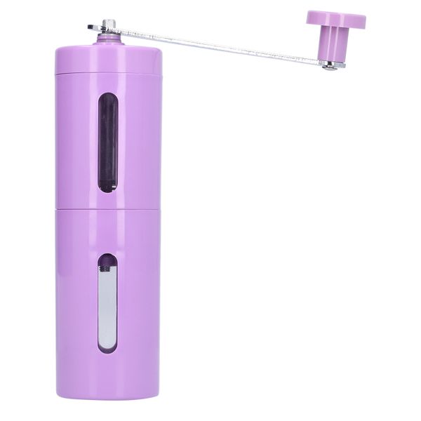 Manual Coffee Grinder Mini Hand Crank Coffee Bean Pepper Grinder Purple
