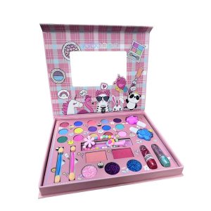28 Pcs Kids Washable Makeup Set for Girls Princess Cosmetic Toy Gift