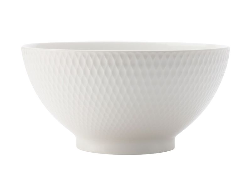 Maxwell &amp; Williams - White Basics Diamonds Noodle Bowl