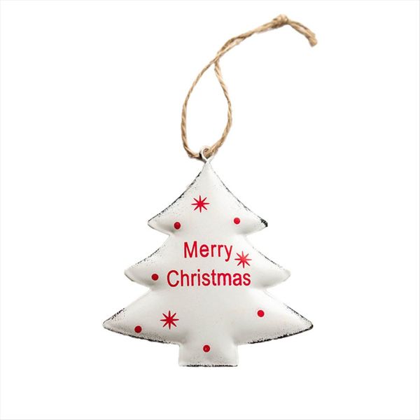 Wrought Iron Christmas Tree Pendant Star Bell Christmas Party C