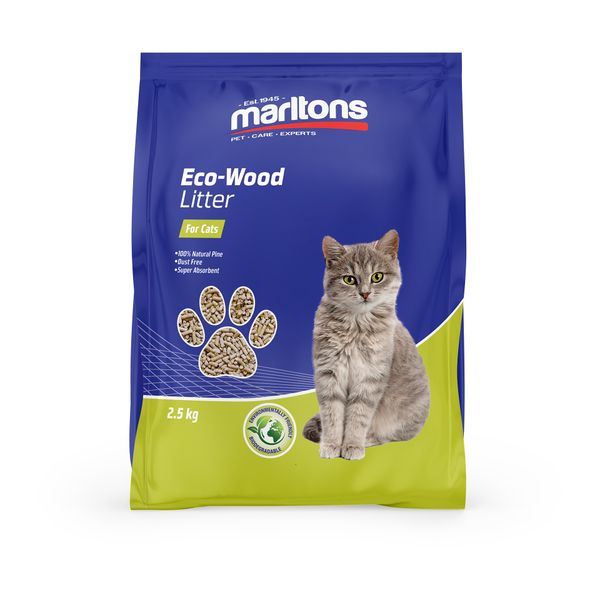 Marltons Eco - Wood Cat Litter Pellets 2.5kg
