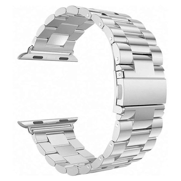 Replacement Interlinking Watch Strap for Apple Dual Folding Clasp 42mm-44mm