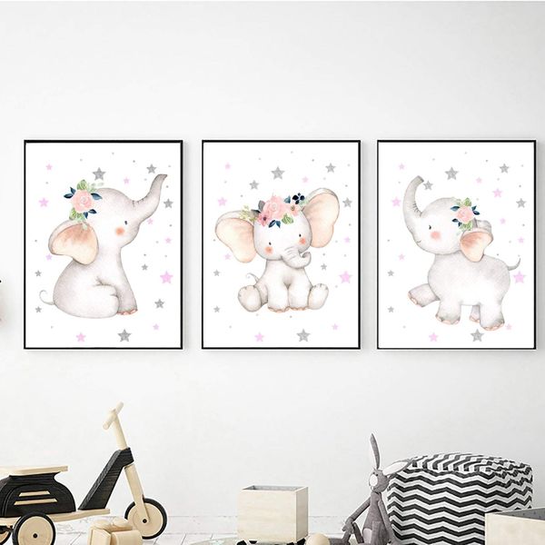Sweet Little Ellie - A2 - Canvas (3.5cm ) -Set Of 3