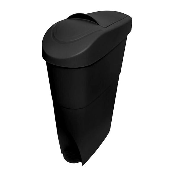 Pedal Sanitary She Bin - Slimline Design - 18 Litre - Black