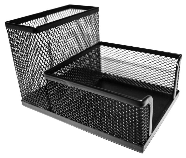 SDS: M415 Wire Mesh Metal Cube &amp; Pen Holder Black
