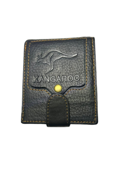 Men's Wallet Genuine Leather Black 861-06