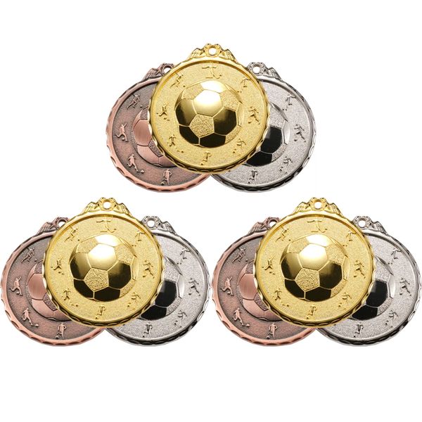 9 Pack Medals with Neck Ribbons, Sports Awards &amp; Party Favors for All
