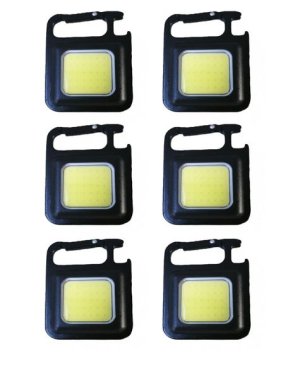 Cob Keychain Torch Rechargeable Set Of 6 - Mini