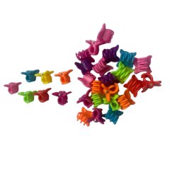Mini Hair Claws - Butterfly - Bright Colors - 95 Pack