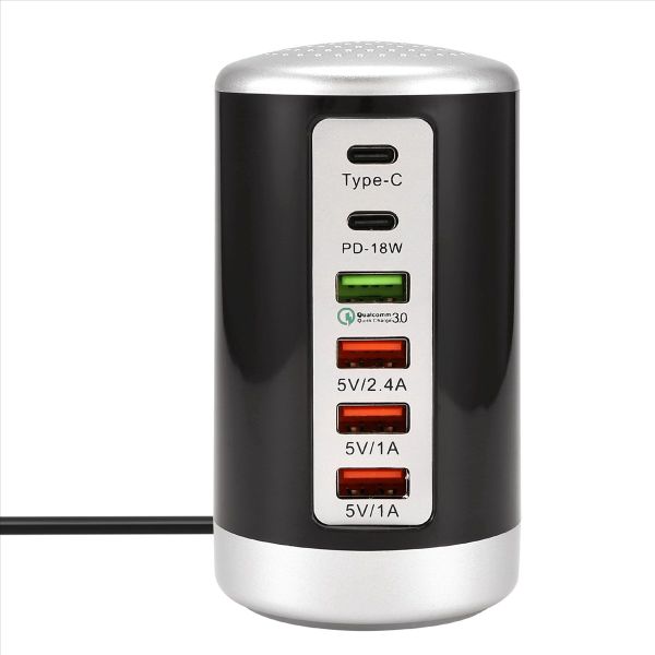 6 Port Type C Pd Charger Mobile Phone Charging Dock Station B Eu Plug