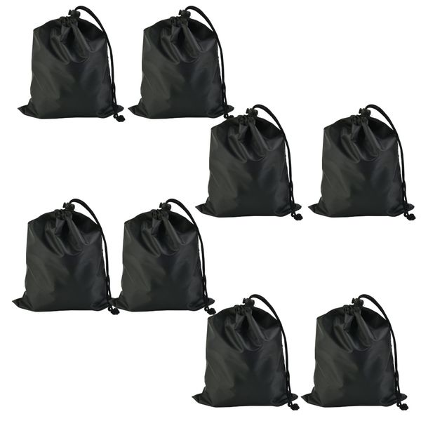Camping Waterproof Drawstring Storage Pouch Set Of 8 -22cm