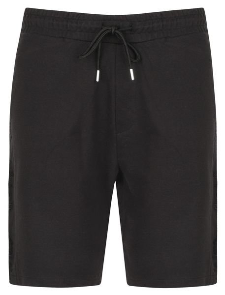 Tokyo Laundry - Mens St Harison Jogger Shorts with Rose Embroidery In Black [Parallel Import]