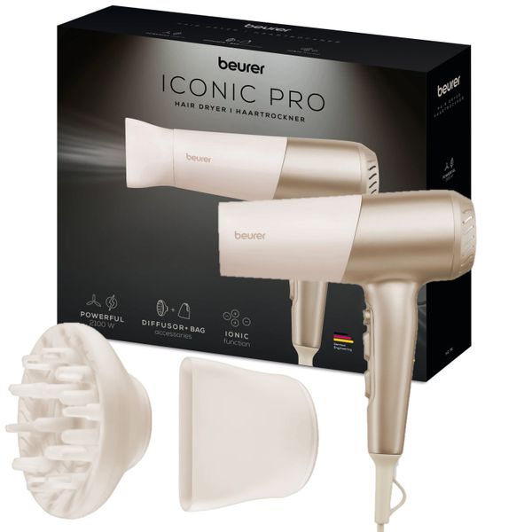 Beurer Hair Dryer: Travel Friendly. Ion Technology. 2100W Salon Power HC 70