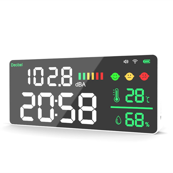 Tuya Wifi Digital Decibel Sound Meter Wall Mounted Smart Noise Tester