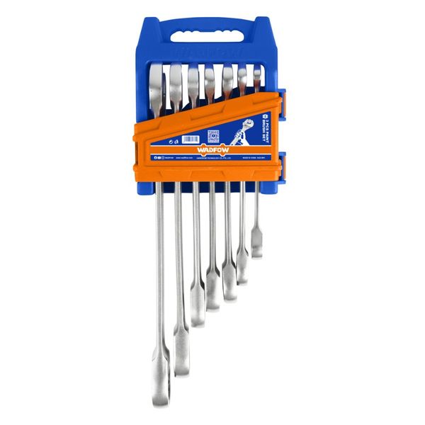 Wadfow - 7Pce Spanner Ratchet Set (Cr-Mo 8-19MM)