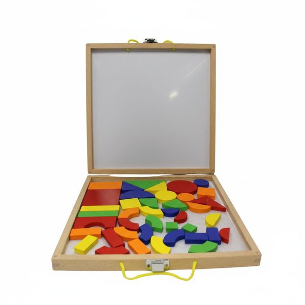 Magnetic Shapes Blocks with Activity Cards