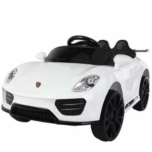 Electric Toy Car - Porsche Inspired Toy Car with LED lights - Ride on Car