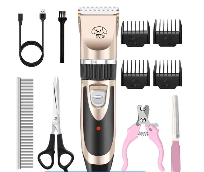 Pets Hair Trimmer Clipper Rechargeable with Grooming Kit
