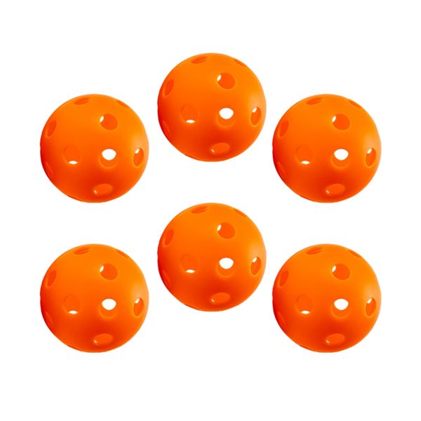 Indoor Pickleball Balls 26 Holes Hard Hollow Ball 6Piece
